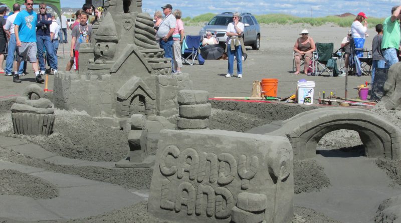 Candy Land sandcastle.